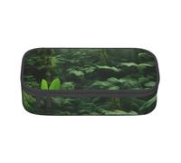 NBAGHPQ Tropical Rainforest Print Functionality Large Storage Pencil Case Stationery Organizer Teens Students Adults