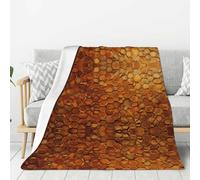 NBAGHPQ Wine cork Print Thick Blankets Bed Camping Travel Flannel Lightweight Warm Blanket Comfort Couch