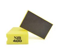 NBB Diamond Sanding/Polishing Pad Diamond Hand Buffing Pad Sanding Block with Foam Sponge Backing for Buffing and Grinding Sharp Edges and Plane of Granite Marble Stone Glass Ceramic (1, 400#)