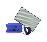 NBB Diamond Sanding/Polishing Pad Diamond Hand Buffing Pad Sanding Block with Foam Sponge Backing for Buffing and Grinding Sharp Edges and Plane of Granite Marble Stone Glass Ceramic (1, 3000#H)