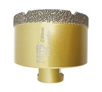 NBB vacuum brazed diamond hole saw with M14, Classic Golden type, diamond drill bit for dry or wet drilling professionally on hard porcelain, ceramic, tile, granite, marble,for angle grinder(1, 80mm)