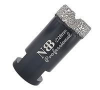 NBB Vacuum brazed Diamond Hole Saw with M14, for Dry or Wet Drilling Professionally on Hard Porcelain, Ceramic, Tile, Granite, Marble, Fast, Durable, for Angle Grinder (28mm)