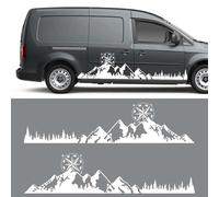 NBBEAFRQ Car Mountain Graphics Styling Stickers Decal,Fit for VW Caddy MK1 MK2 MK3 MK4 4 3 2 Maxi Kombi Camper Van Accessories