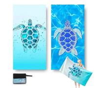 NBBENG 2 Pack Microfibre Beach Towels for Adults 180x90cm, Quick Dry Beach Towel, Reusable Soft Towels, Dock and Bay Towel - Sand Free, Lightweight for Pool, Gym, Camping & Travel