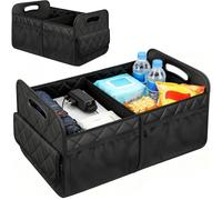 NBBENG Car Boot Organiser, Foldable Car Trunk Organizer with Multiple Compartments & Mesh Pockets, 860D Oxford, Very suitable for road travel/camping/daily commuting/home storage