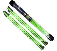 NBBENG Golf calibration stick, two-piece suit of golf practice sticks, foldable positioning rod, golf training aid tool for aiming, putting, posture corrector