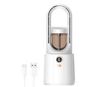 Nbbwwu Bladeless Fan for Bedroom - Small Desk Cooling Fan Personal,Quiet Air Cooler with Humidifier 6 Speeds, Cool Gadgets for Office Travel Outdoor Bedroom Kitchen Home