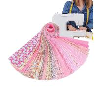 Nbbwwu Fabric Jelly Rolls,Soft Cotton Roll Fabric for Blanket - Craft Sewing Supplies for Cushion Covers Scrapbooking Dresses Doll Clothes Tablecloths