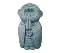 Nbbwwu Monk Buddha Statue | Stone Buddha Statue for Outdoors | Adorable Zen Decoration, Spiritual Sculpture for Relaxation Meditation Room Home Patio Bathroom Fish Tank
