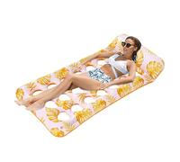 Nbbwwu Tanning Pool Float | Inflatable Folding Floating Lounger - Sun Tanning Bed, Outdoor Relaxation Accessories for Water Activity Lake Beach Pond Pool Party