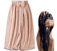 Nbbwwu Women's Bath Towel Wrap - Wearable Bath Wrap Towel Bathrobe Shower Spa Wrap,Lightweight Super Absorbent Coral Fleece Nightgown for Sauna Beach Pool Gym Travel