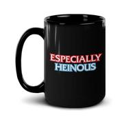 NBC Law & Order SVU Mug, Especially Heinous Coffee Mug - 15 oz Black Cup for Coffee and Tea, Crime TV Quote Cup, Detective Humor Gift for Fans, Officially Licensed
