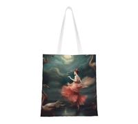NBCCDVSH A night of miracles and magic Canvas Tote Bag for Women Grocery Bag Reusable Aesthetic Shopping Bags Beach Handbag