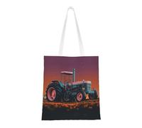 NBCCDVSH Aesthetic tractor Canvas Tote Bag for Women Grocery Bag Reusable Aesthetic Shopping Bags Beach Handbag