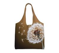 NBCCDVSH Blown Dandelion Blossom Canvas Tote Bag for Women Grocery Bag Reusable Aesthetic Shopping Bags Beach Handbag
