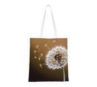 NBCCDVSH Blown Dandelion Blossom Canvas Tote Bag for Women Grocery Bag Reusable Aesthetic Shopping Bags Beach Handbag