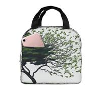 NBCCDVSH Insulated Lunch Bag Big tree blowing in the wind Lunch Box for Women Men Reusable Leakproof Lunch Cooler Tote Bag for Picnic Work