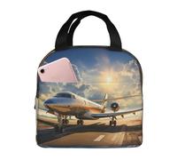 NBCCDVSH Insulated Lunch Bag Private Plane Lunch Box for Women Men Reusable Leakproof Lunch Cooler Tote Bag for Picnic Work