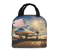 NBCCDVSH Insulated Lunch Bag Private Plane Lunch Box for Women Men Reusable Leakproof Lunch Cooler Tote Bag for Picnic Work