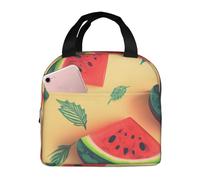 NBCCDVSH Insulated Lunch Bag Summer Watermelon Lunch Box for Women Men Reusable Leakproof Lunch Cooler Tote Bag for Picnic Work