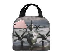 NBCCDVSH Insulated Lunch Bag US Army Plane Lunch Box for Women Men Reusable Leakproof Lunch Cooler Tote Bag for Picnic Work