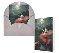 NBCCDVSH Thinking of You Card with Envelopes A night of miracles and magic Greeting Card 4x6 Notecards Happy Birthday Cards Wedding Blank Thank You Cards Baby Shower All Occasion GreetingCards