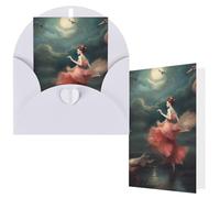 NBCCDVSH Thinking of You Card with Envelopes A night of miracles and magic Greeting Card 4x6 Notecards Happy Birthday Cards Wedding Blank Thank You Cards Baby Shower All Occasion GreetingCards