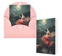 NBCCDVSH Thinking of You Card with Envelopes A night of miracles and magic Greeting Card 4x6 Notecards Happy Birthday Cards Wedding Blank Thank You Cards Baby Shower All Occasion GreetingCards