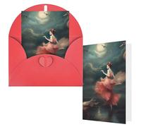 NBCCDVSH Thinking of You Card with Envelopes A night of miracles and magic Greeting Card 4x6 Notecards Happy Birthday Cards Wedding Blank Thank You Cards Baby Shower All Occasion GreetingCards