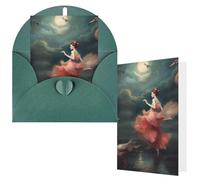 NBCCDVSH Thinking of You Card with Envelopes A night of miracles and magic Greeting Card 4x6 Notecards Happy Birthday Cards Wedding Blank Thank You Cards Baby Shower All Occasion GreetingCards