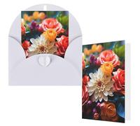 NBCCDVSH Thinking of You Card with Envelopes Color flowers Greeting Card 4x6 Notecards Happy Birthday Cards Wedding Blank Thank You Cards Baby Shower All Occasion GreetingCards