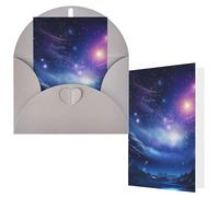 NBCCDVSH Thinking of You Card with Envelopes Mysterious Stars Greeting Card 4x6 Notecards Happy Birthday Cards Wedding Blank Thank You Cards Baby Shower All Occasion GreetingCards