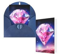 NBCCDVSH Thinking of You Card with Envelopes Pretty diamond Greeting Card 4x6 Notecards Happy Birthday Cards Wedding Blank Thank You Cards Baby Shower All Occasion GreetingCards