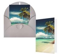 NBCCDVSH Thinking of You Card with Envelopes Tropical Holidays Greeting Card 4x6 Notecards Happy Birthday Cards Wedding Blank Thank You Cards Baby Shower All Occasion GreetingCards
