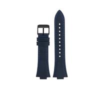 NBCNZCTSAS 12mm Convex Mouth Nylon Watchband Fit For Tissot PRX Series Strap Super Player T137.407/410 Nylon Men Wristband Bracelet(Blue bk)