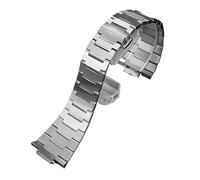 NBCNZCTSAS 12MM Gold Wristband Suitable Fit For Tissot Fit For PRX series T137410 Metal Steel Watch Chain FIne Steel Watchband Male Silver(Silver)