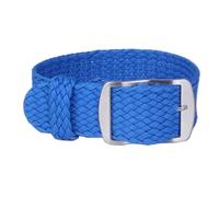 NBCNZCTSAS 16mm 18mm 20mm 22mm Solid color Perlon Woven Nylon watchbands bracelet fabric Woven Watch Strap Band Buckle belt black blue(Blue,16mm)