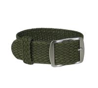 NBCNZCTSAS 16mm 18mm 20mm 22mm Solid color Perlon Woven Nylon watchbands bracelet fabric Woven Watch Strap Band Buckle belt black blue(Grn,22mm)