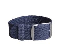 NBCNZCTSAS 16mm 18mm 20mm 22mm Solid color Perlon Woven Nylon watchbands bracelet fabric Woven Watch Strap Band Buckle belt black blue(A,18mm)