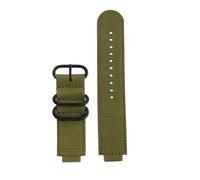 NBCNZCTSAS 16mm Nylon Watch Modified Watchband Fit For Casio GA900 GA110 DW5600 5610 GWB5600 GA2100 Strap Black Gold Outdoor Sports Bracelet(Army green-black)