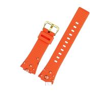 NBCNZCTSAS 16mm Silicone Men Watchband Fit For Casio Fit For G-Shock GA-110 GM-110GB GA-110 GA-100 GA-120 Resin silicone Rubber watch strap accessories(Orange gold)