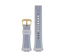 NBCNZCTSAS 16mm Silicone Men Watchband Fit For Casio Fit For G-Shock GA-110 GM-110GB GA-110 GA-100 GA-120 Resin silicone Rubber watch strap accessories(White gold)