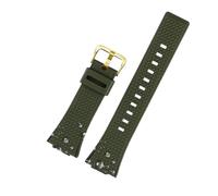 NBCNZCTSAS 16mm Silicone Men Watchband Fit For Casio Fit For G-Shock GA-110 GM-110GB GA-110 GA-100 GA-120 Resin silicone Rubber watch strap accessories(Green gold)