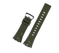 NBCNZCTSAS 16mm Silicone Men Watchband Fit For Casio Fit For G-Shock GA-110 GM-110GB GA-110 GA-100 GA-120 Resin silicone Rubber watch strap accessories(Green black)