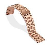 NBCNZCTSAS 18/20/22/24mm Release Usual Watch Band Premium Solid Stainless Steel Metal Bracelet Strap For Men's Women's Watch(Rose Gold,20 mm)