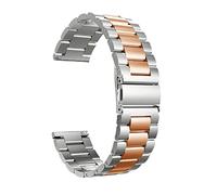 NBCNZCTSAS 18/20/22/24mm Release Usual Watch Band Premium Solid Stainless Steel Metal Bracelet Strap For Men's Women's Watch(Silver Rose,22 mm)