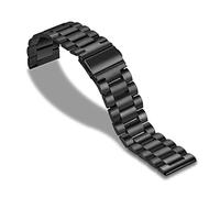 NBCNZCTSAS 18/20/22/24mm Release Usual Watch Band Premium Solid Stainless Steel Metal Bracelet Strap For Men's Women's Watch(Nero,24 mm)