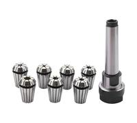 NBCNZCTSAS 1set MT2 ER20 M10 MTB2 Collet Chuck Morse#2 Taper ToolHolder+7pcs Spring Collet CNC Milling Extension Rod