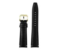 NBCNZCTSAS 20/21/22MM Bracelet Fit For IWC Watchband Fit For Portuguese Fit For Perpetual Calendar IW503312 IW371614 Fit For Timing Series Leather Watch(A-black-gold,20mm)