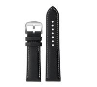 NBCNZCTSAS 20 21m 22mm Quick release Fit For Meidu M005 M021 Fit For seiko Fit For omega Fiber nylon watch strap Black orange watchband Men accessories(Black White silver A,22mm)